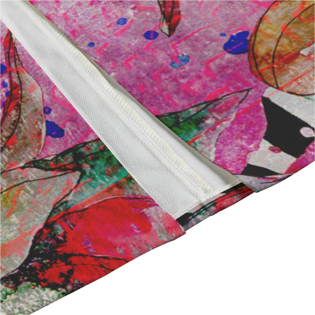 All-Over Print Women's Front Mid-slit Skirt | 245GSM Cotton