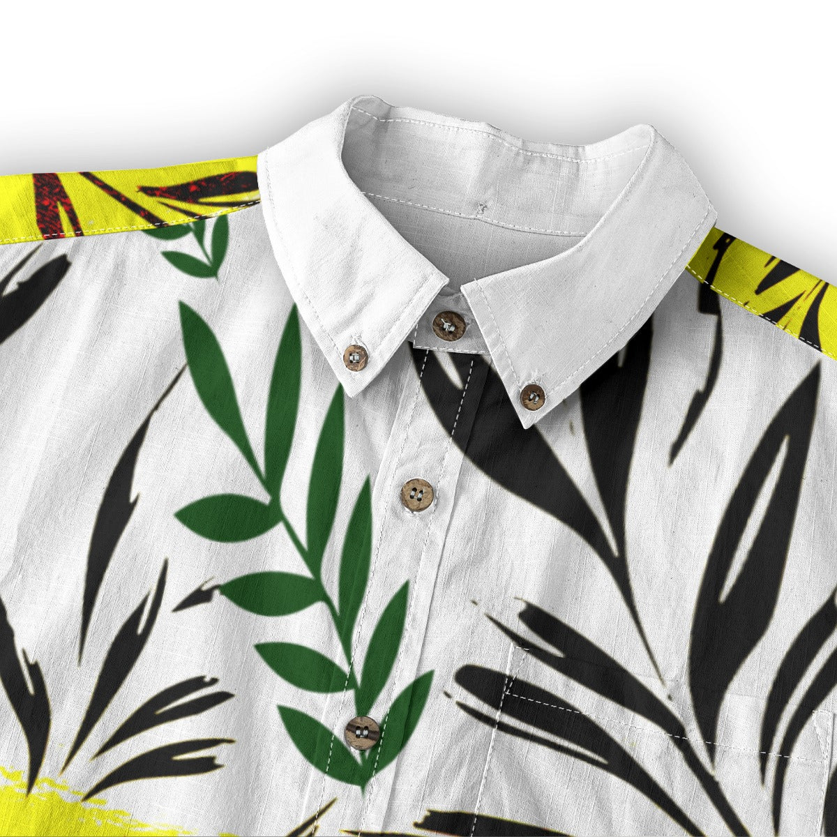 All-Over Print Men's Casual Lapel Long Sleeve Shirt|125GSM Cotton