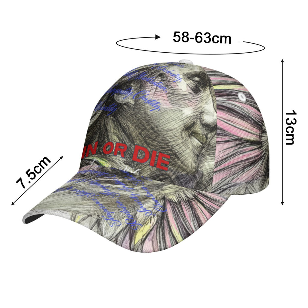 All-Over Print Peaked Cap