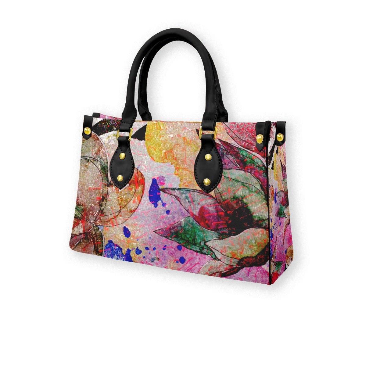 Women's Tote Bag With Black Handle