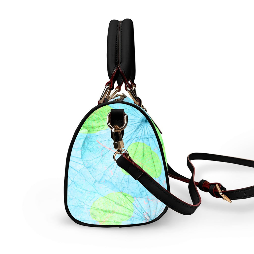 Classic Barrel-Shaped PU Leather Handbag