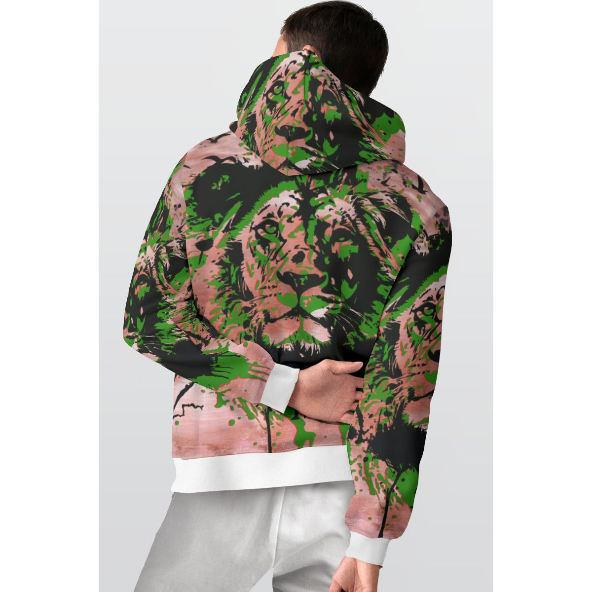 All-Over Print Men's Thicken Pullover Hoodie