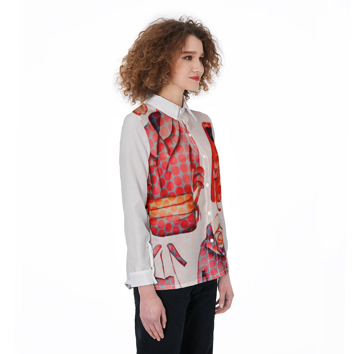 All-Over Print Women's Elastic-Back Shirt