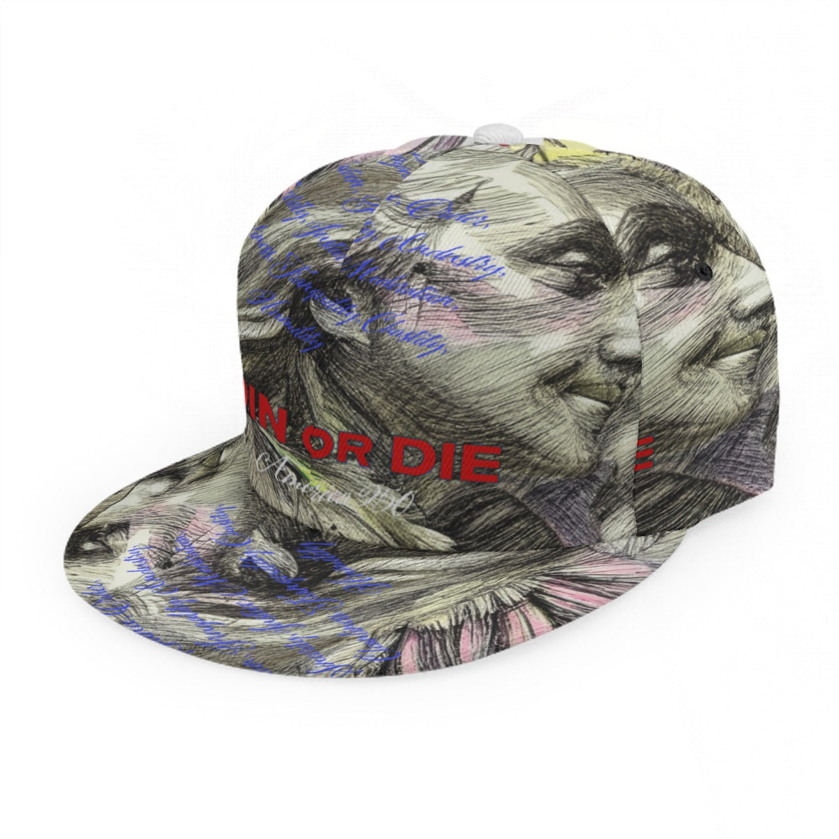 Baseball Cap With Flat Brim