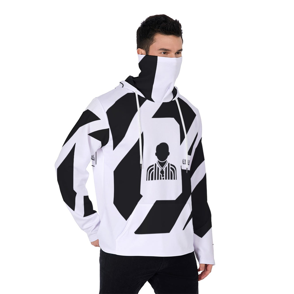 All-Over Print Men's Pullover Hoodie With Mask