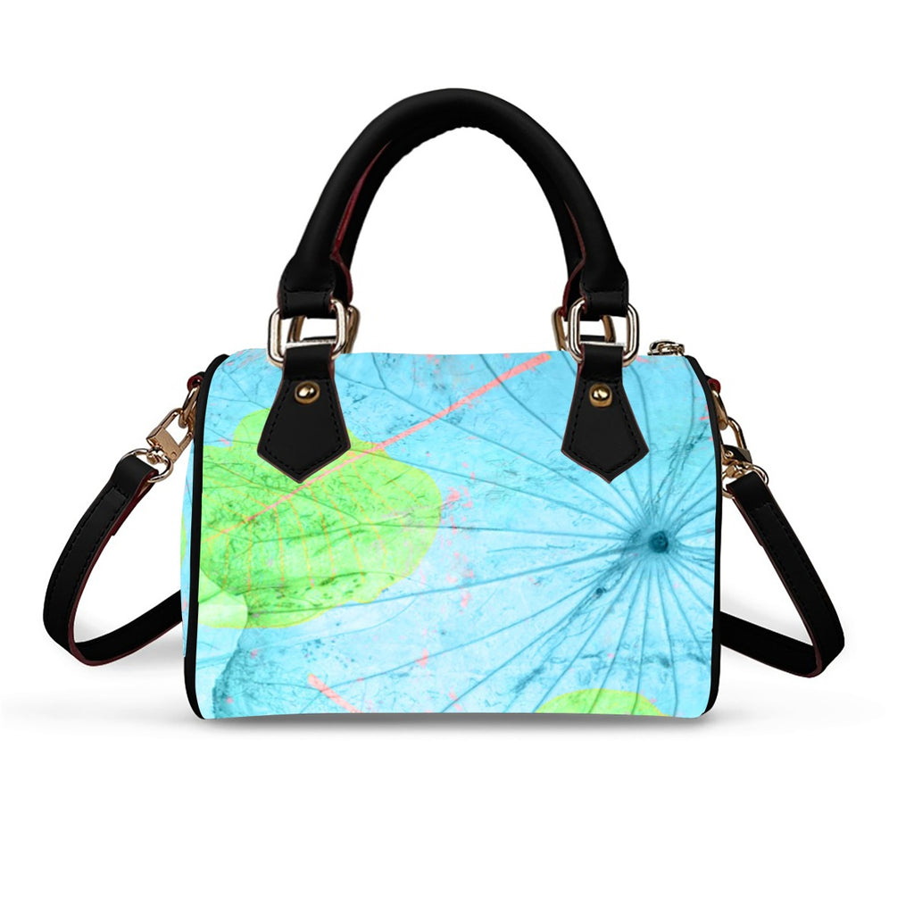 Classic Barrel-Shaped PU Leather Handbag