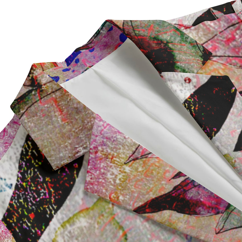 All-Over Print Women's Leisure Blazer | 245GSM Cotton