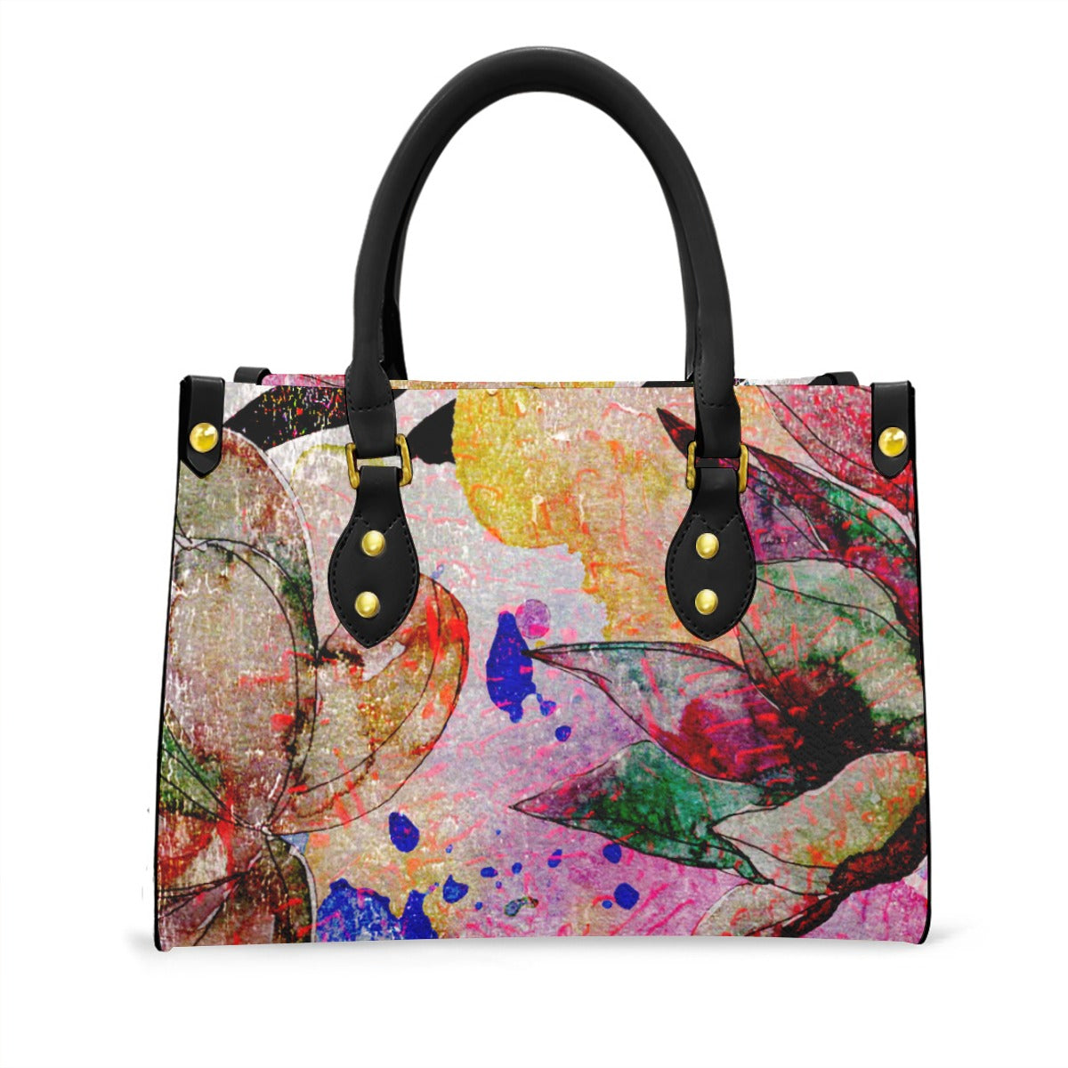Women's Tote Bag With Black Handle