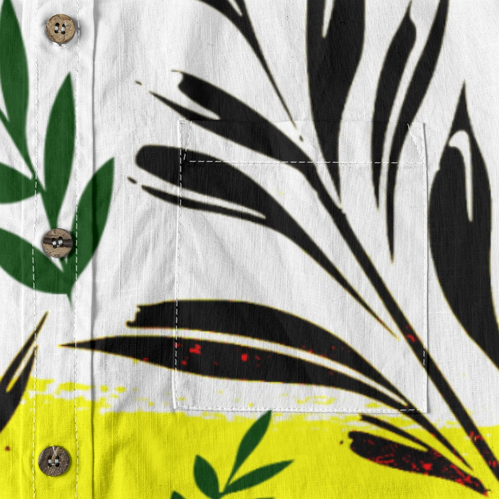 All-Over Print Men's Casual Lapel Long Sleeve Shirt|125GSM Cotton