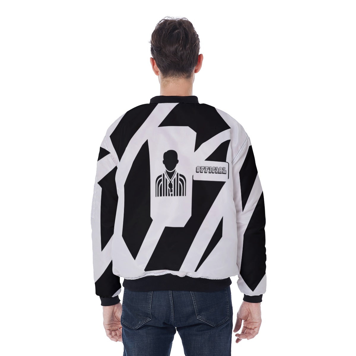 All-Over Print Men's Jacket With Sleeve Pocket