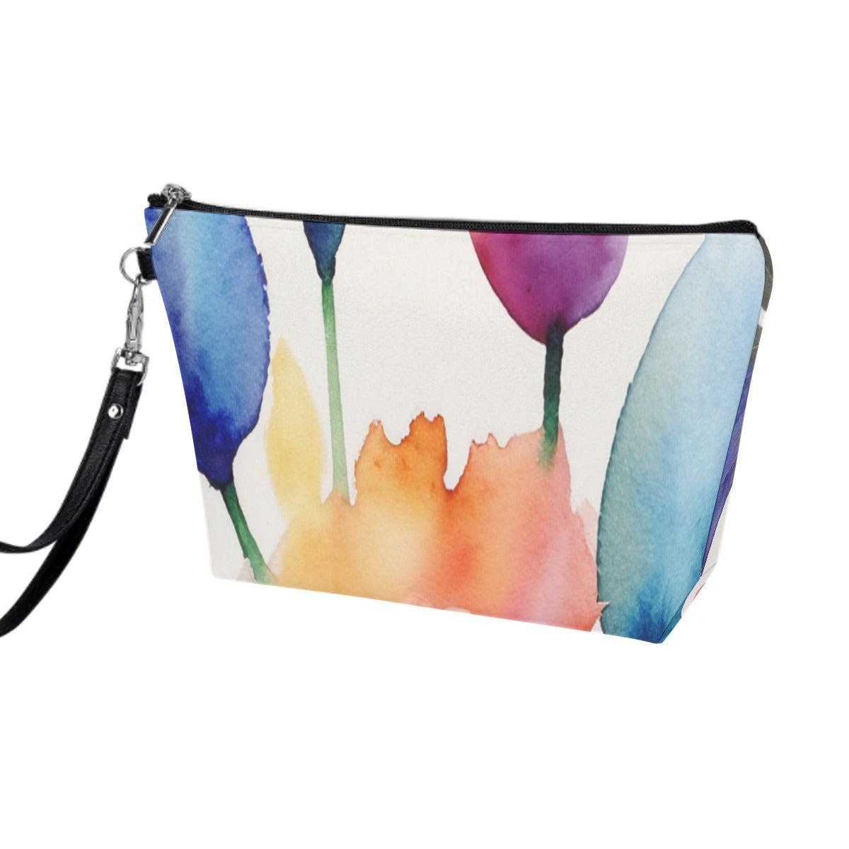 Cosmetic Bag With Black Handle