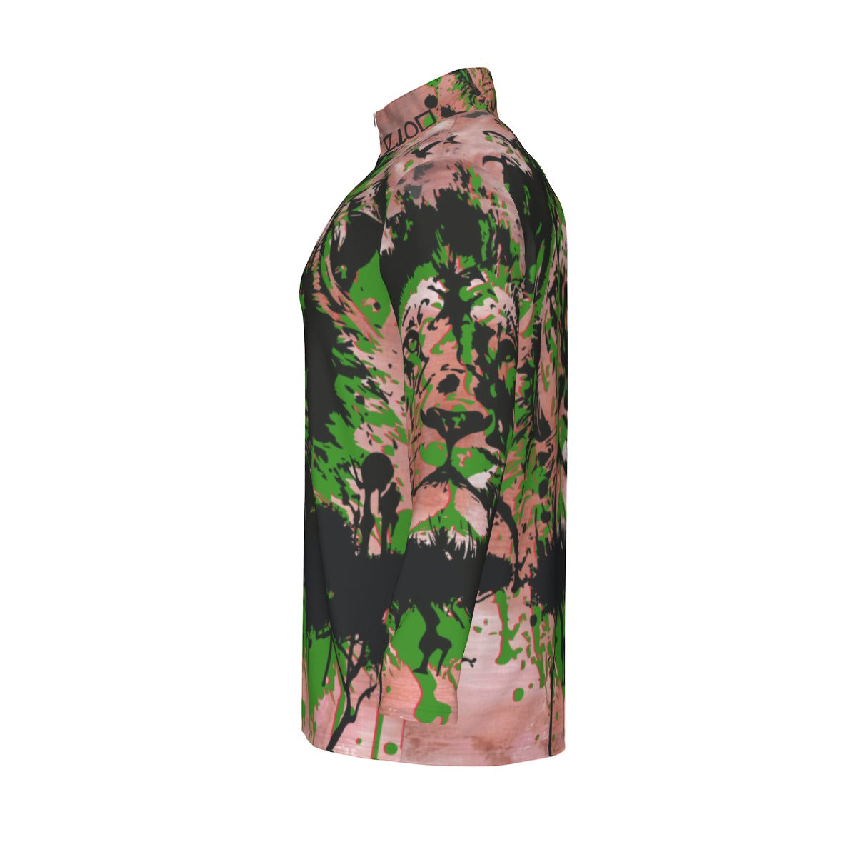 All-Over Print Men's Sports Collar Jersey With Long Sleeve| Interlock