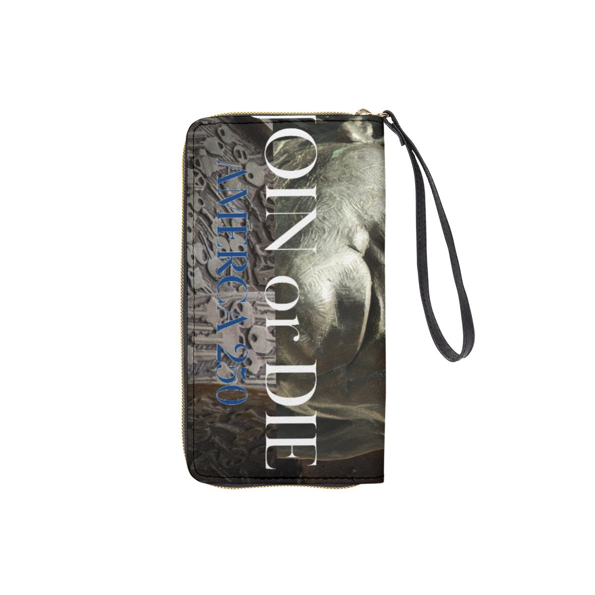 Long Wallet With Black Hand Strap