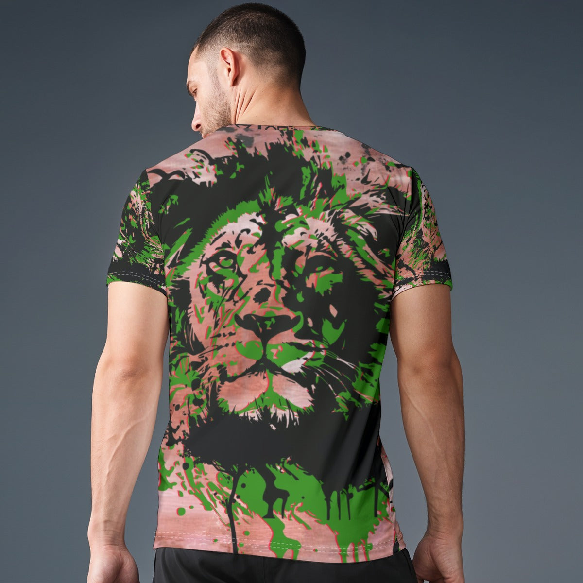 All-Over Print Men's O-Neck Sports T-Shirt