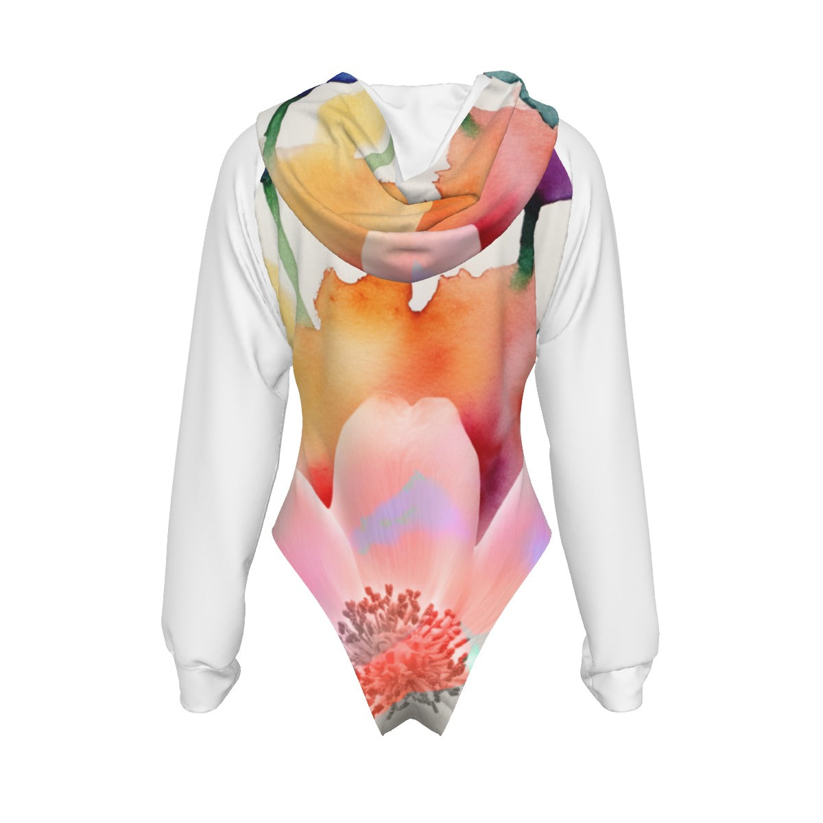 All-Over Print Women's Raglan Sleeve Hooded Bodysuit
