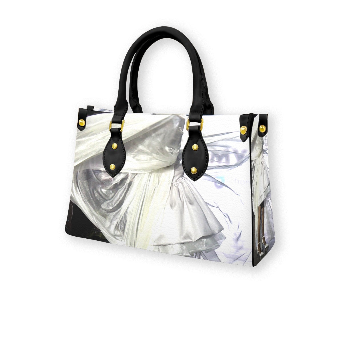 Women's Tote Bag With Black Handle