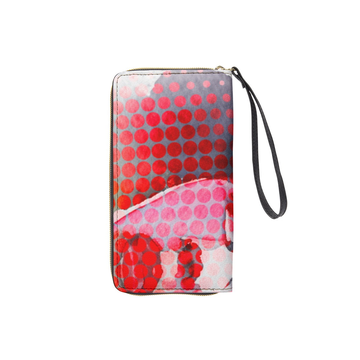 Long Wallet With Black Hand Strap