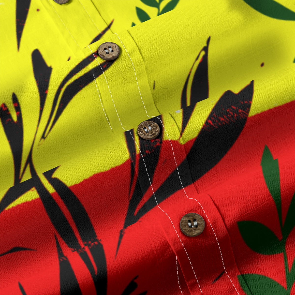 All-Over Print Men's Casual Lapel Long Sleeve Shirt|125GSM Cotton