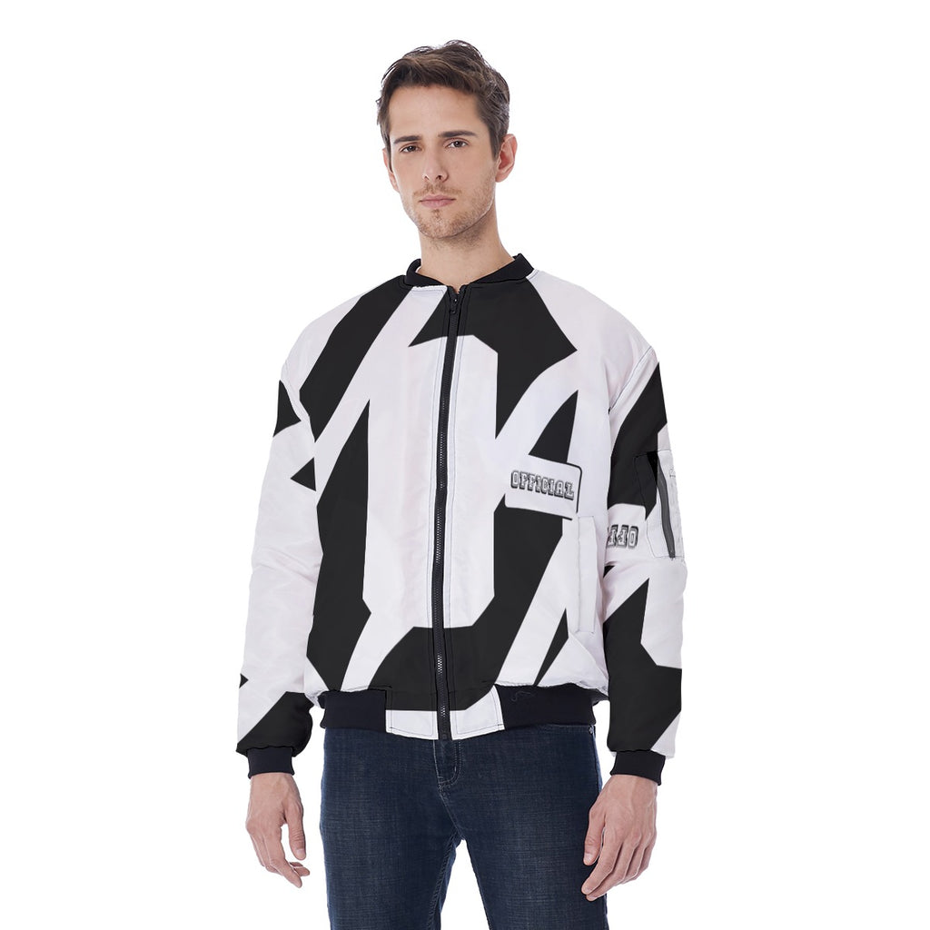 All-Over Print Men's Jacket With Sleeve Pocket
