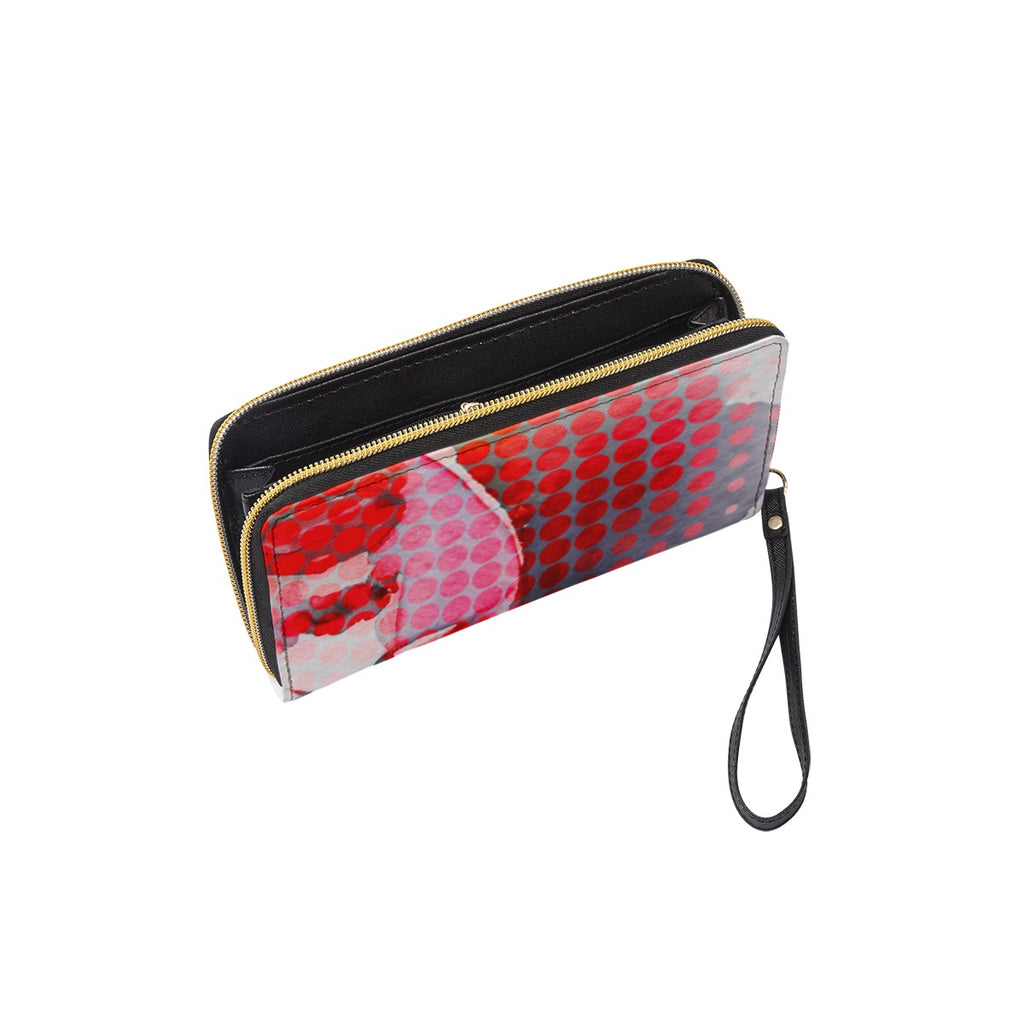 Long Wallet With Black Hand Strap