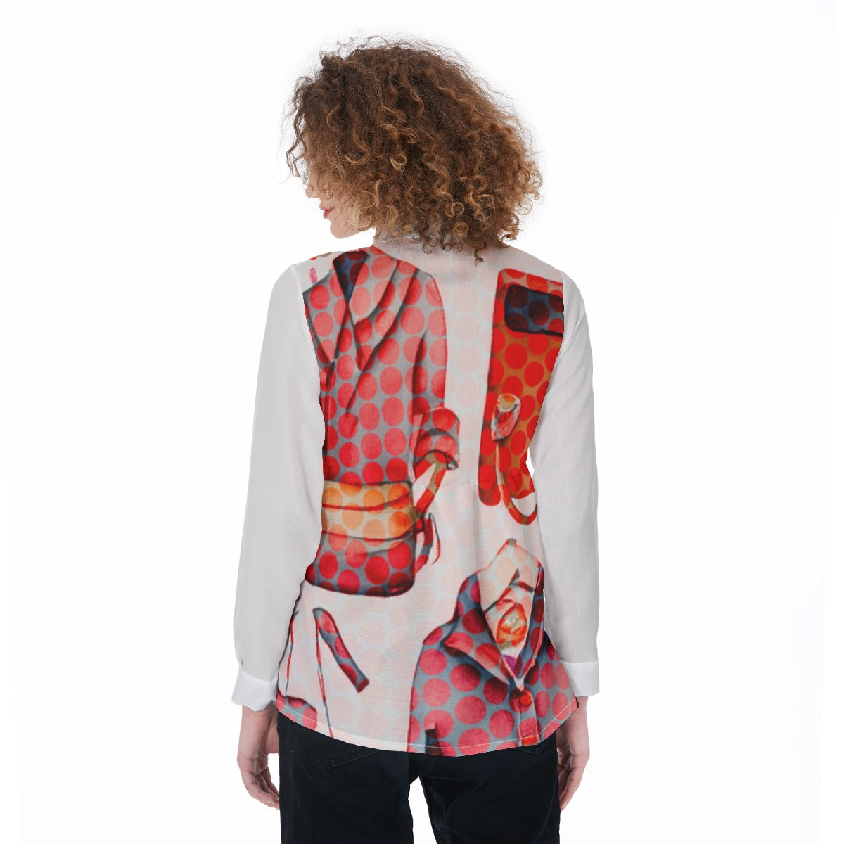 All-Over Print Women's Elastic-Back Shirt