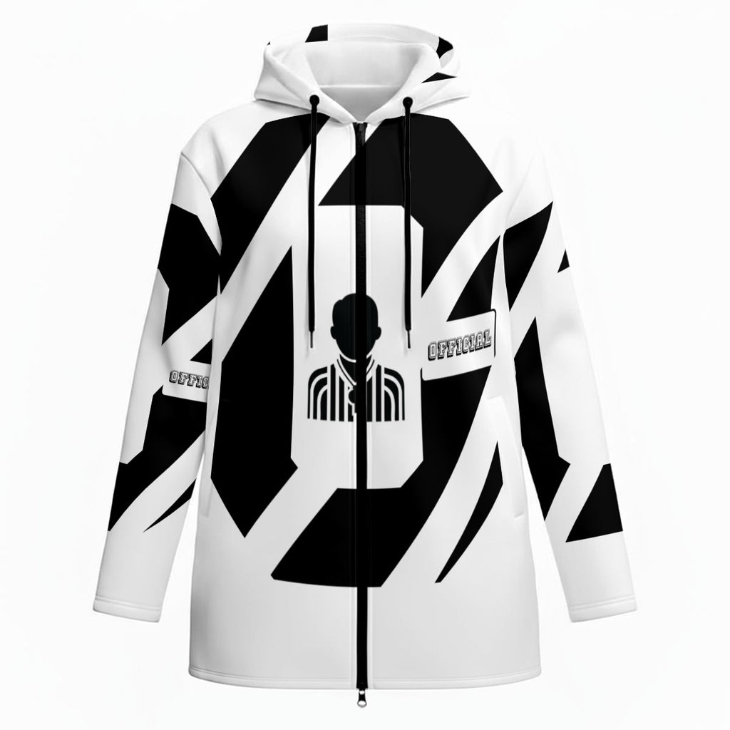 All-Over Print Men's Plush Lined Hoodie Jacket