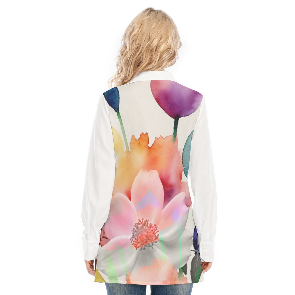 All-Over Print Women's Long Shirt