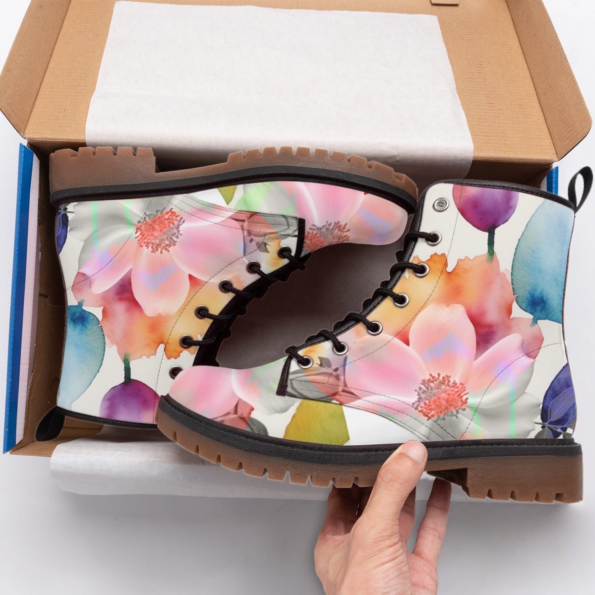 All-Over Print Women's Martin Short Boots