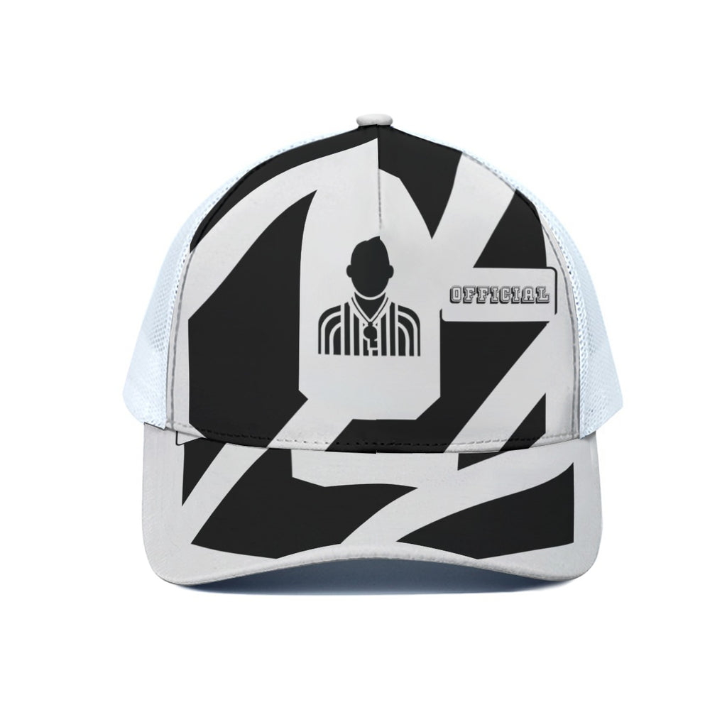 Unisex Trucker Hat With White Half-mesh