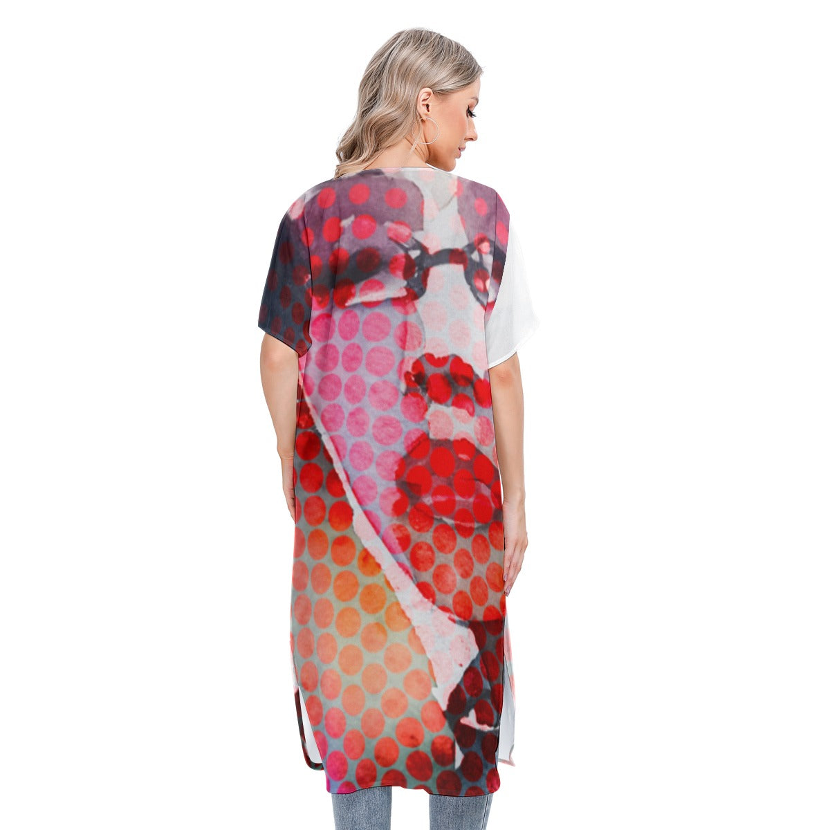 All-Over Print Women's Short Sleeve Cardigan