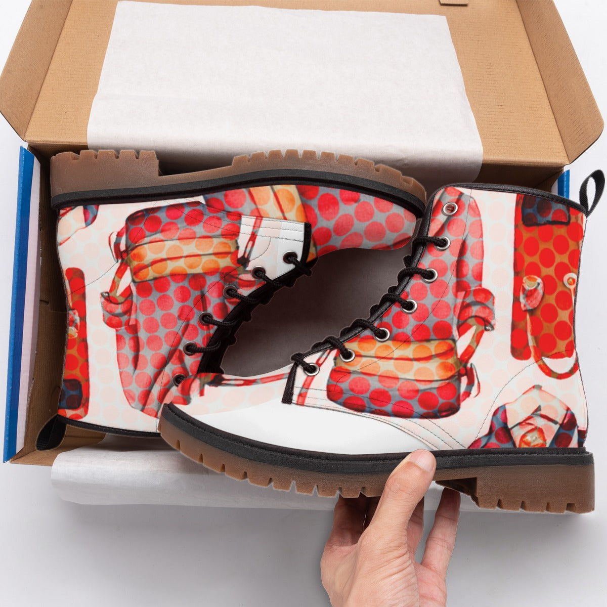 All-Over Print Women's Martin Short Boots