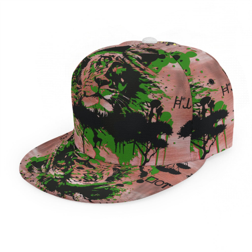 Baseball Cap With Flat Brim
