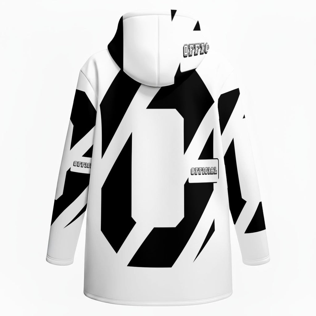 All-Over Print Men's Plush Lined Hoodie Jacket